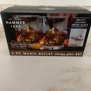Hammer + Axe 2-PC Magic Bullet Whiskey Glass Set